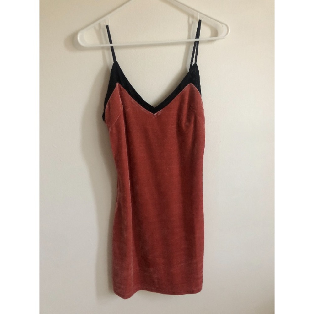 NWOT velvet dress with mesh lining